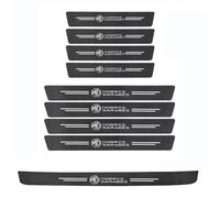 VTANOK 9 Pièces Bandes De Seuil Porte Voiture,pour MG Zs EV 2016 2017 2018 2019 2020 2021-2025 Fibre Carbone DéRapant Protection Rayures Sticker DéCoration Accessoires,B