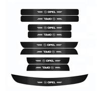 VTANOK 9 Pièces Bandes De Seuil Porte Voiture,pour Opel Mokka/Mokka X(J13) Closed Off-Road Vehicle 2012-2025 Fibre Carbone DéRapant Protection Rayures Sticker DéCoration Accessoires