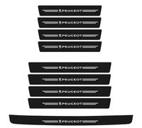 VTANOK 9 Pièces Bandes De Seuil Porte Voiture,pour Peugeot 5008 II 7-Seat 2017-2022 2023 2024 2025 Fibre Carbone DéRapant Protection Rayures Sticker DéCoration Accessoires,D