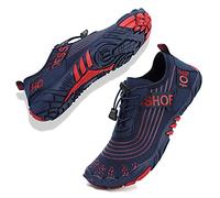 VTASQ Chaussures Aquatiques Homme Chaussures de Sport Aquatique Yoga Plongée Surf Piscine Sport Antidérapant Séchage Rapide Chaussures pour la plongée en apnée en Plein air Bleu 43
