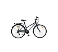 VTC 28 pouces 6 vitesses gris femme