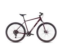 Vtc cube nature one shimano essa 8v 700 mm rouge violet amarone