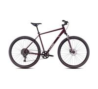 Vtc cube nature one shimano essa 8v 700 mm rouge violet amarone
