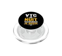 VTC de Nuit Pendant Que tu Dors Je Bosse Chauffeur PopSockets PopGrip pour MagSafe