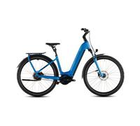 Vtc electrique cube kathmandu hybrid comfort pro 800 easy entry enviolo trekking courroie 800 wh 700 mm bleu azure 2026