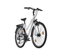 VTC Femme 28'' Firenze 200 Freins V-Brakes Blanc Aluminium TC 48 cm DaCapo 423T