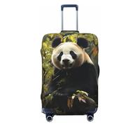 VTCTOASY Housse de bagage à motif d'arbre panda, housse de bagage élastique plus épaisse, résistante à la poussière et aux rayures, housse de protection pour bagages de 45,7 à 81,3 cm, Noir , L