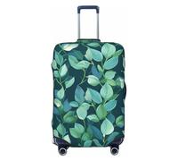VTCTOASY Housse de bagage à motif de feuilles vertes - Housse de bagage de voyage élastique plus épaisse - Résistante à la poussière et aux rayures - Housse de protection pour bagages de 45,7 à 81,3