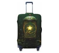 VTCTOASY Housse de bagage à motif étoile brillante - Housse de bagage élastique épaisse - Résistante à la poussière et aux rayures - Convient aux bagages de 45,7 à 81,3 cm, Noir , S