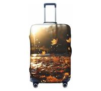 VTCTOASY Housse de bagage avec feuilles mortes volantes, housse de bagage de voyage élastique plus épaisse, résistante à la poussière, aux rayures, housse de protection pour bagages de 45,7 à 81,3 cm,