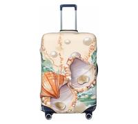 VTCTOASY Housse de bagage avec illustration d'algues nacrées, couverture de bagages de voyage, couverture de valise élastique plus épaisse, housse de bagage anti-poussière résistante aux rayures,