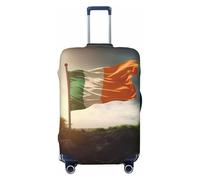 VTCTOASY Housse de bagage avec motif « The Sun Shines on the Flag » - Housse de bagage de voyage épaisse et élastique - Résistante à la poussière - Résistante aux rayures - Convient aux bagages de