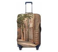 VTCTOASY Housse de bagage d'architecture rues maisons de voyage housse de bagage élastique plus épaisse housse de valise housse anti-poussière résistante aux rayures housse de protection pour bagages
