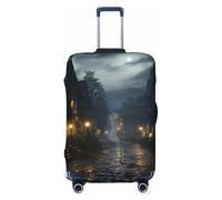 VTCTOASY Housse de bagage de nuit sombre, housse de bagage élastique plus épaisse, résistante à la poussière, aux rayures, housse de protection pour bagages de 45,7 à 81,3 cm, Noir , S