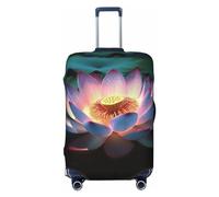 VTCTOASY Housse de bagage de voyage à fleurs plus épaisse et élastique - Résistante à la poussière - Résistante aux rayures - Convient aux bagages de 45,7 à 81,3 cm, Noir , XL