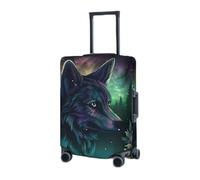 VTCTOASY Housse de bagage de voyage élastique (45,7 à 81,3 cm) - Housse de protection pour valises de voyage - Lavable et anti-rayures - Décoration, Noir , L