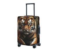 VTCTOASY Housse de bagage de voyage élastique (45,7 à 81,3 cm) - Housse de protection pour valises - Lavable et anti-rayures - Motif animaux sauvages - Décoration, Noir , x-large