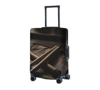 VTCTOASY Housse de bagage de voyage élastique (45,7 à 81,3 cm) paire de baguettes de batterie, housse de protection pour valise, housse de protection pour valise, lavable, anti-rayures, Noir , S