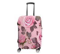VTCTOASY Housse de bagage de voyage élastique avec jolies roses roses - Housse de protection pour valise de voyage lavable et anti-rayures - Décoration, Jolies roses roses, XL