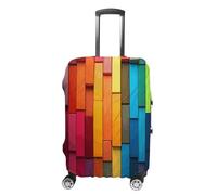 VTCTOASY Housse de bagage de voyage élastique colorée pour valise de voyage, lavable, anti-rayures, décoration, Tableau coloré., S