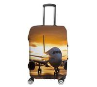 VTCTOASY Housse de bagage de voyage élastique housse de valise avion dans la lumière du soir housse de valise housse de protection pour voyage lavable anti-rayures valises housses bagages décoratifs,