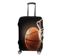 VTCTOASY Housse de bagage de voyage élastique pour valise, housse de protection pour valise, housse de protection pour voyage, lavable, anti-rayures, décoration, Basketball, XL