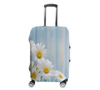 VTCTOASY Housse de bagage de voyage, housse de valise, housse de protection pour valise, housse de protection pour valise, lavable, anti-rayures, décorative, Marguerites élégantes, S