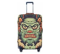 VTCTOASY Housse de bagage élastique pour valise de voyage, housse de valise dessinée à la main, dieux chinois, housse de bagage tendance, housse de bagage épaisse, housse de valise anti-poussière pour