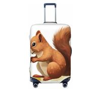 VTCTOASY Housse de bagage en forme d'écureuil vivant - Housse de bagage élastique plus épaisse - Résistante à la poussière et aux rayures - Housse de protection pour bagages de 45,7 à 81,3 cm, Noir ,