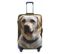 VTCTOASY Housse de bagage Labrador - Housse de bagage de voyage élastique plus épaisse - Résistante à la poussière et aux rayures - Convient aux bagages de 45,7 à 81,3 cm, Noir , L