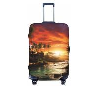 VTCTOASY Housse de bagage mystérieuse de style tropical - Housse de bagage de voyage élastique plus épaisse - Résistante à la poussière et aux rayures - Housse de protection pour bagages de 45,7 à