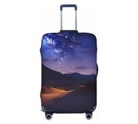 VTCTOASY Housse de bagage Night in the Desert - Housse de bagage de voyage épaisse et élastique - Résistante à la poussière et aux rayures - Pour bagages de 45,7 à 81,3 cm, Noir , S