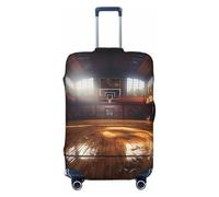 VTCTOASY Housse de bagage pour terrain de basket-ball - Housse de bagage élastique épaisse - Résistante à la poussière - Résistante aux rayures - Convient aux bagages de 45,7 à 81,3 cm, Noir , XL