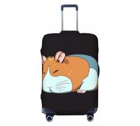 VTCTOASY Housse de bagage souriante - Housse de bagage de voyage épaisse et élastique - Résistante à la poussière - Résistante aux rayures - Convient aux bagages de 45,7 à 81,3 cm, Noir , XL