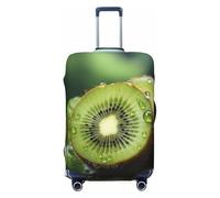 VTCTOASY Housse de bagage vert kiwi - Housse de bagage élastique épaisse - Résistante à la poussière et aux rayures - Pour bagages de 45,7 à 81,3 cm, Noir , M