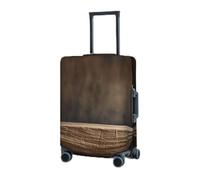 VTCTOASY Housse de valise de voyage élastique (45,7 à 81,3 cm) - Grande table en bois - Housse de protection pour valises de voyage - Lavable et anti-rayures - Décoration, Noir , L