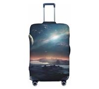 VTCTOASY Merveilleux Universe Housse de bagage de voyage élastique épaisse Housse de bagage anti-poussière et résistante aux rayures Housse de protection pour bagages de 45,7 à 81,3 cm, Noir , XL