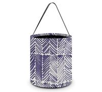 VTCTOASY Sacs à friandises pour Halloween, seau à bonbons d'Halloween, sacs cadeaux humains et orangs-outans, sacs à bonbons pour Halloween, motif lignes bleues, taille unique, Motif lignes bleues,