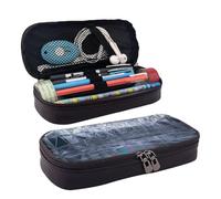 VTCTOASY Trousse à crayons avec fermeture éclair - Grande capacité - Esthétique - Trousse à crayons - Portable - Pour bureau, papeterie, maquillage, Espace tridimensionnel, Taille unique, Classique