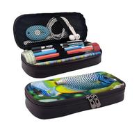 VTCTOASY Trousse à crayons avec fermeture éclair - Grande capacité - Esthétique - Trousse à crayons - Portable - Pour bureau, papeterie, maquillage, Poisson tropical, Taille unique, Classique
