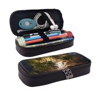 VTCTOASY Trousse à crayons grenouille avec fermeture éclair - Grande capacité - Esthétique - Trousse à crayons portable - Trousse de maquillage de bureau, Arbre la nuit, Taille unique, Classique