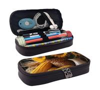 VTCTOASY Trousse à crayons Sun Ocean Octopus avec fermeture éclair - Grande capacité - Esthétique - Trousse à crayons - Portable - Pour bureau, papeterie, maquillage, bureau, Tournesol et maïs, Taille