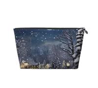 VTCTOASY Trousse de maquillage pour femme - Grande capacité - En cuir synthétique - Étanche - Jolie et esthétique - Fermeture éclair, Argenté, One Size