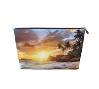 VTCTOASY Trousse de maquillage pour femme - Grande capacité - En cuir synthétique - Étanche - Jolie et esthétique - Fermeture éclair, doré, One Size