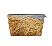 VTCTOASY Trousse de maquillage pour femme - Grande capacité - En cuir synthétique - Étanche - Jolie et esthétique - Fermeture éclair, doré, One Size