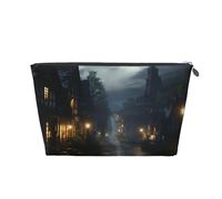 VTCTOASY Trousse de maquillage pour femme - Grande capacité - En cuir synthétique - Étanche - Jolie et esthétique - Fermeture éclair, Argenté, One Size