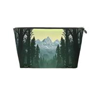 VTCTOASY Trousse de maquillage pour femme - Grande capacité - Portable - En cuir synthétique - Étanche - Jolie trousse de toilette esthétique avec fermeture éclair, Argenté, One Size