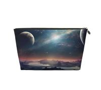 VTCTOASY Trousse de maquillage pour femme - Merveilleux univers - Trousse de maquillage de voyage - Grande capacité - Portable - En cuir synthétique - Étanche - Trousse de toilette mignonne et