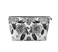 VTCTOASY Trousse de maquillage pour femme - Motif tortues de mer - Grande capacité - Portable - En cuir synthétique - Étanche - Jolie et esthétique - Fermeture éclair, Argenté, One Size
