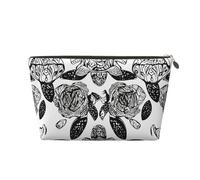 VTCTOASY Trousse de maquillage pour femme - Motif tortues de mer - Grande capacité - Portable - En cuir synthétique - Étanche - Jolie et esthétique - Fermeture éclair, doré, One Size